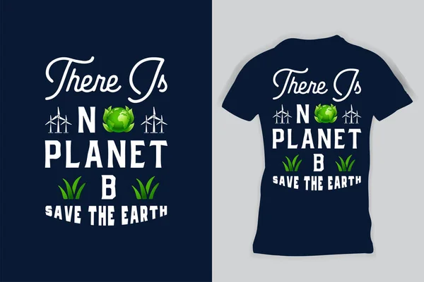 Gibt Kein Planet Typografie Shirt Design Vektorgrafiken