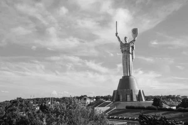 Berömda Motherland Monument Kiev Ukraina — Stockfoto