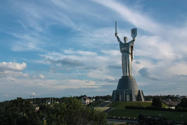 Berühmtes Mutterland Denkmal Kiew Ukraine — Stockfoto