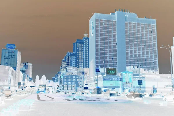  Kiev 'in sokaklarının, binalarının ve mimarisinin olumsuz imajı