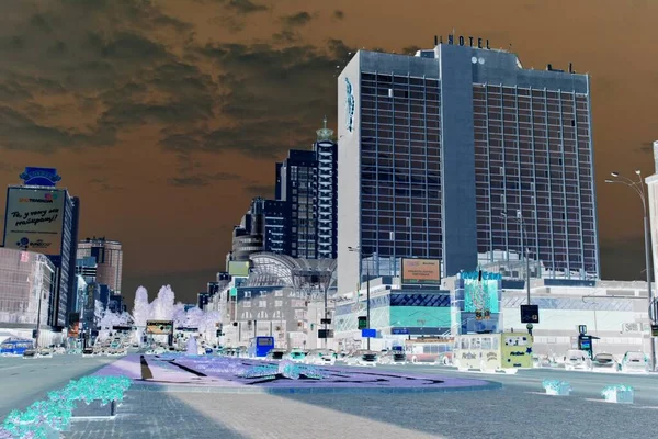  Kiev 'in sokaklarının, binalarının ve mimarisinin olumsuz imajı