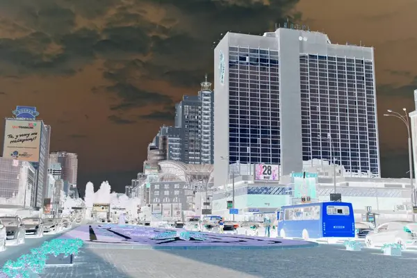  Kiev 'in sokaklarının, binalarının ve mimarisinin olumsuz imajı