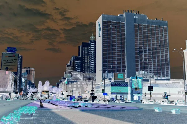  Kiev 'in sokaklarının, binalarının ve mimarisinin olumsuz imajı