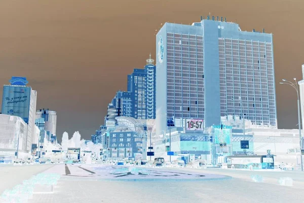  Kiev 'in sokaklarının, binalarının ve mimarisinin olumsuz imajı