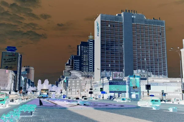  Kiev 'in sokaklarının, binalarının ve mimarisinin olumsuz imajı