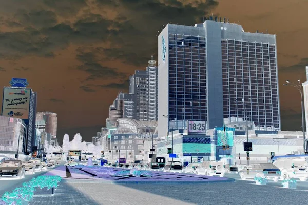  Kiev 'in sokaklarının, binalarının ve mimarisinin olumsuz imajı