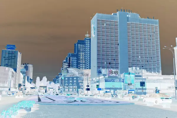  Kiev 'in sokaklarının, binalarının ve mimarisinin olumsuz imajı