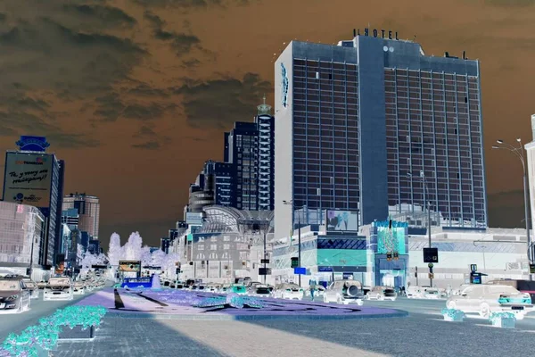  Kiev 'in sokaklarının, binalarının ve mimarisinin olumsuz imajı