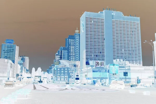  Kiev 'in sokaklarının, binalarının ve mimarisinin olumsuz imajı