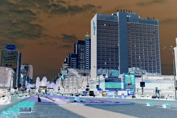  Kiev 'in sokaklarının, binalarının ve mimarisinin olumsuz imajı