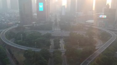 Jakarta, Endonezya - 26 Mayıs 2019: Semanggi Kavşağı (Endonezya dilinde 