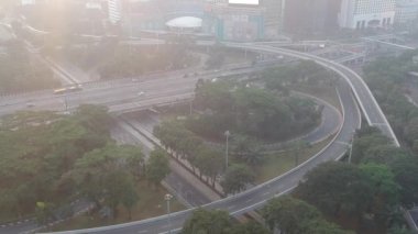 Jakarta, Endonezya - 26 Mayıs 2019: Semanggi Kavşağı (Endonezya dilinde 