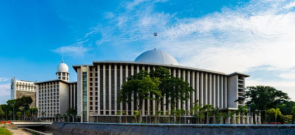 Jakarta Indonésie Circa Červen 2021 Exteriér Mešity Istiqlal Jakarta Indonésie — Stock fotografie