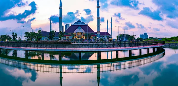 Jakarta Indonésie Circa Duben 2021 Exteriér Hasyim Asyari Grand Mešity — Stock fotografie