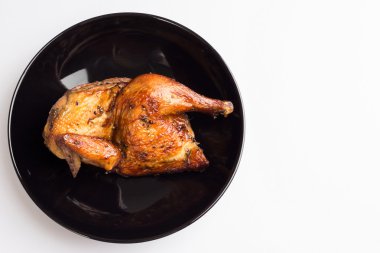 Lezzetli kavrulmuş tavuk bak 