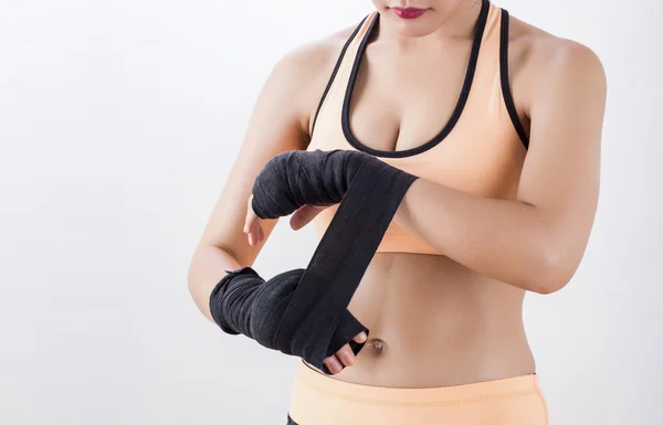 Parte del cuerpo del boxeo Mujer — Foto de Stock