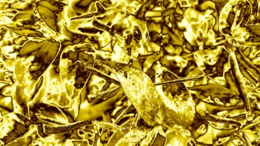 Altın kabartmalı arka plan. Altın yaprak dokusu