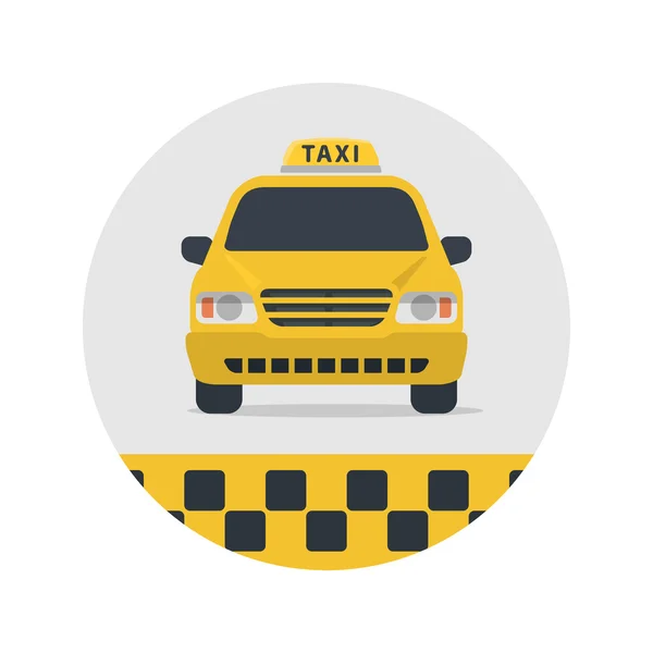 Taxi signo vector ilustración . — Vector de stock