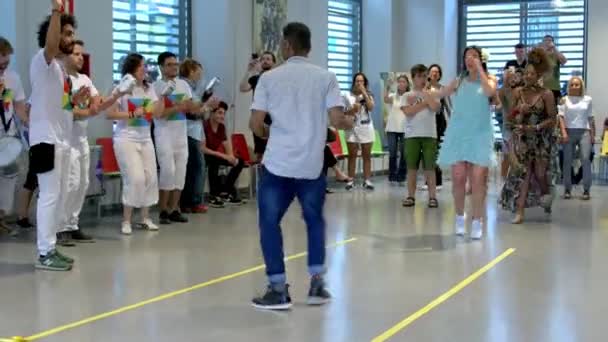 Bela Competição Dança Carnaval Brasil — Vídeo de Stock