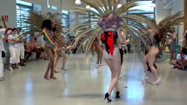 Mooie Danswedstrijd Carnaval Braziliaans — Stockvideo