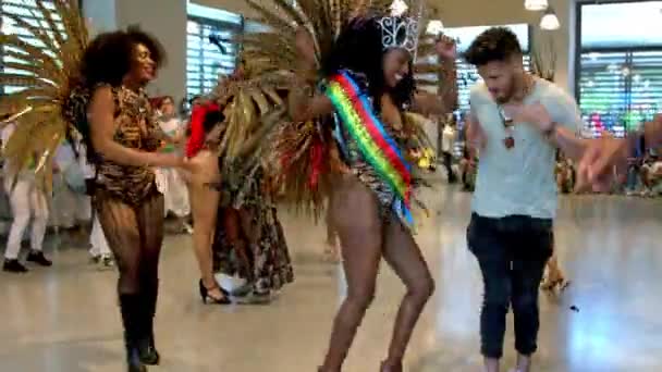 Карнавальный Бразильский Танец Лицензионные Стоковые Видео