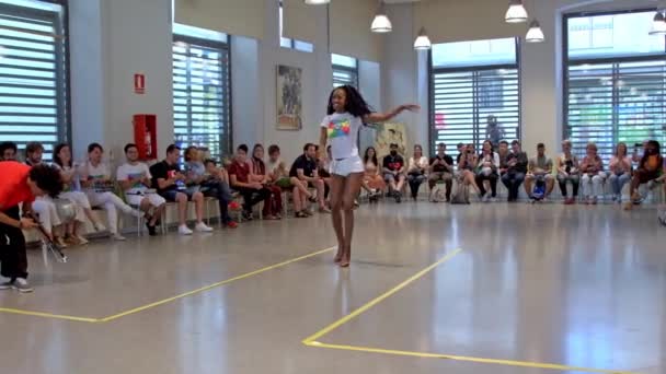 Mooie Danswedstrijd Carnaval Braziliaans — Stockvideo