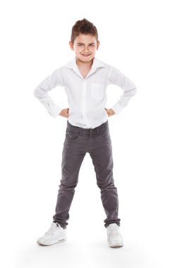 ayakta genç serin çocuk