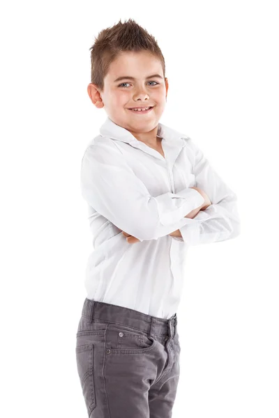 Młody chłopak fajne stojące — Zdjęcie stockowe