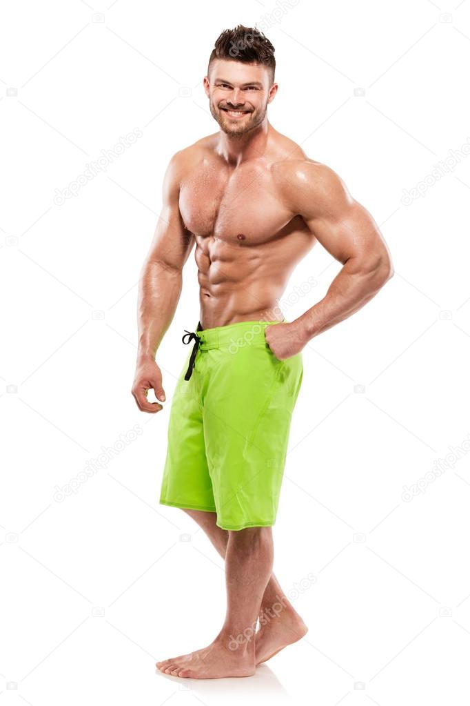 Athletic Man Fitness Model Torso