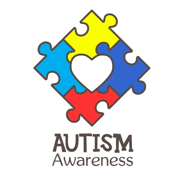 Giornata mondiale della consapevolezza dell'autismo — Vettoriale Stock