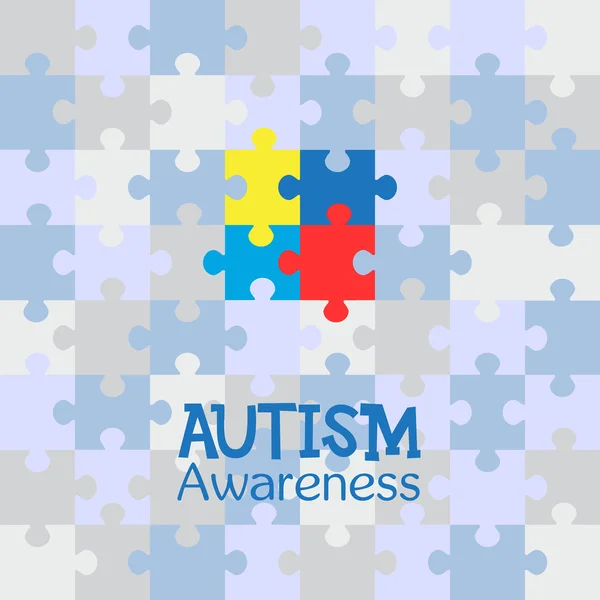 Journée mondiale de sensibilisation à l'autisme — Image vectorielle