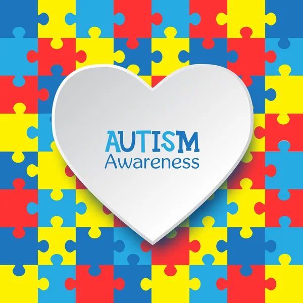 Día mundial de la conciencia del autismo — Vector de stock