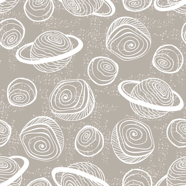 Uzay gezegenler ile Retro desen