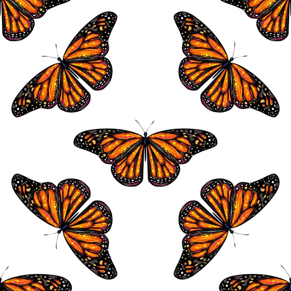 Wzór motyle — Wektor stockowy