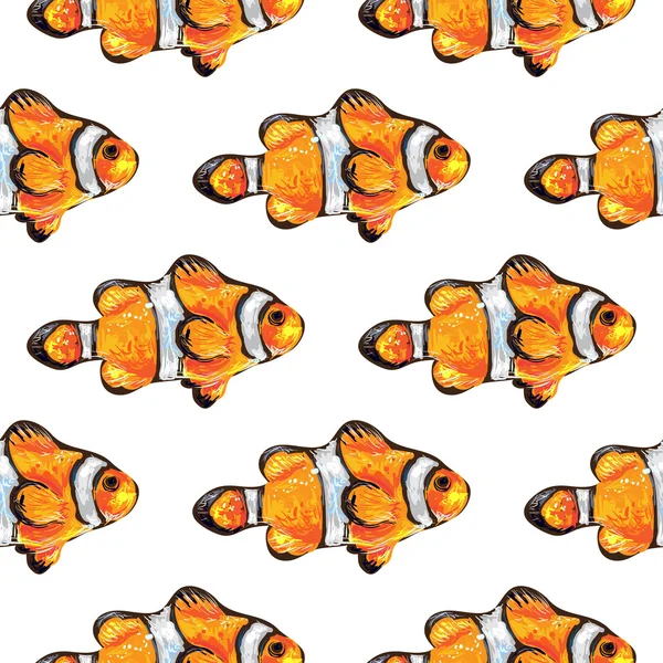 Poisson anémone abstrait — Image vectorielle