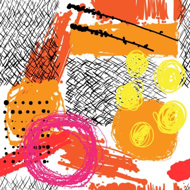 Dikişsiz vintage desen retro 80s veya 90s