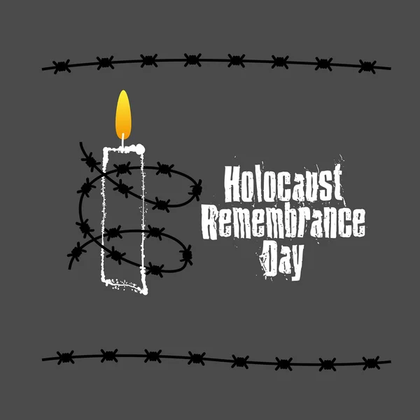 Den památky obětí holocaustu — Stockový vektor