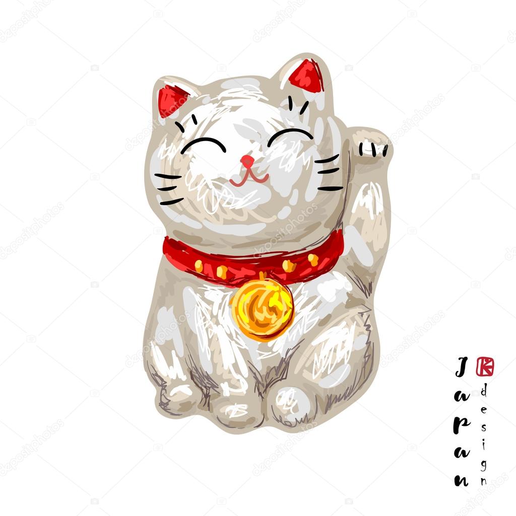 Japanese Lucky Cat Vector Image By C Artskvortsova Vector Stock