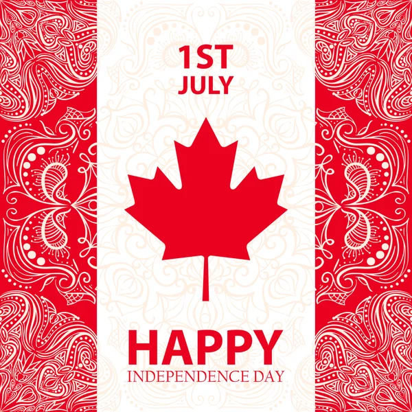 Feliz dia do Canadá — Vetor de Stock