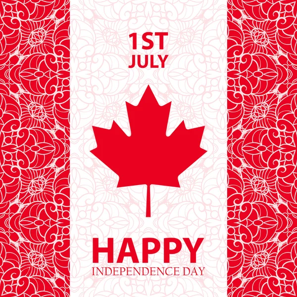 Χαρούμενη μέρα στον Καναδά — Διανυσματικό Αρχείο