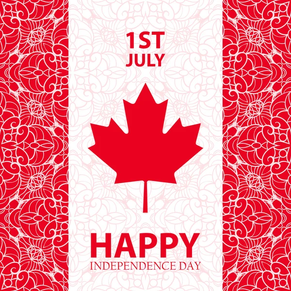 Feliz dia do Canadá —  Vetores de Stock