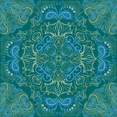 Dekoratif elementlerle kusursuz desen