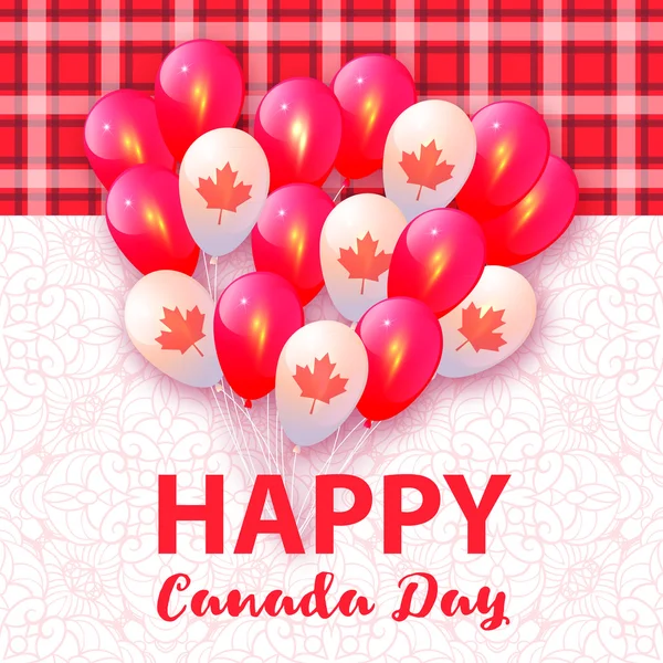 快乐的加拿大日 — 图库矢量图片