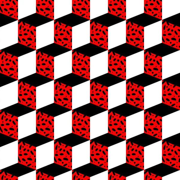 Χωρίς ραφές γεωμετρικό μοτίβο σε ρετρό 80s στυλ. Ζωγραφιώνει γεωμετρικά σχήματα. Αφηρημένο διανυσματικό φόντο. Ρετρό Μέμφις σχεδιασμό — Διανυσματικό Αρχείο