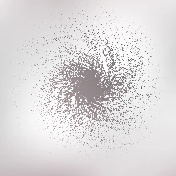 Illustration vectorielle spirale. Forme abstraite tourbillonnante à pois — Image vectorielle