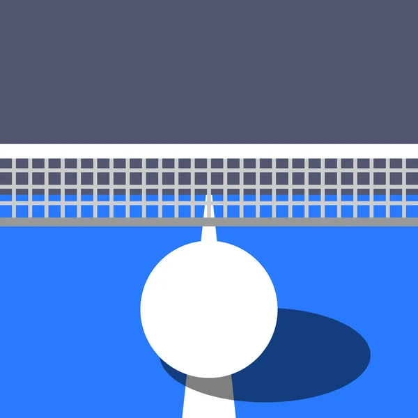 Balle Ping Pong Table Balle Ping Pong Design Sportif — Image vectorielle