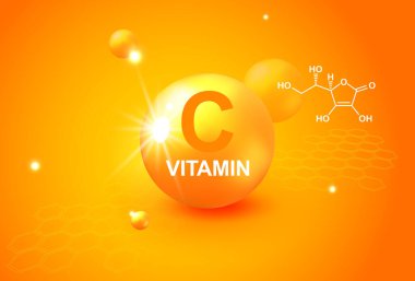 Vitamin altını parlayan hap kapsülü ikonu. Akrep asidi. Parlak altın madde damlası. Heath reklamları için ilaçlar. Soğuk algınlığı tedavisi. C vitamini altın parlayan hap. Vitamin kompleksi. C vitamini