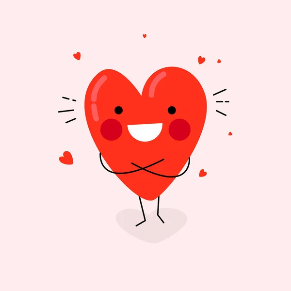 Sevgililer Günün Kutlu Olsun Aşkım Kalbim Sevimli Bekar Kalp Aşk — Stok Vektör