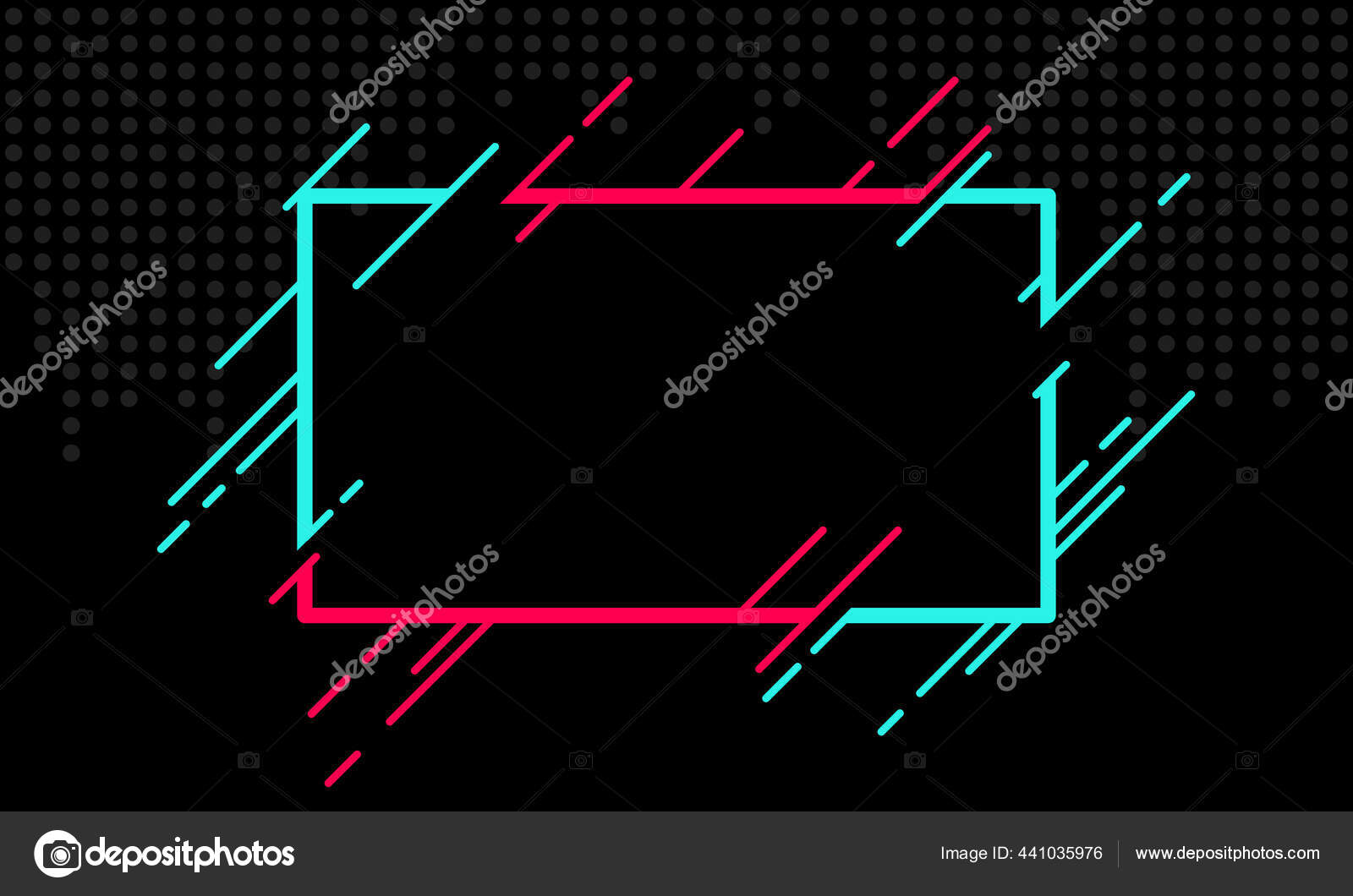 Abstract Glitch Tiktok Background Vector Illustration Abstract