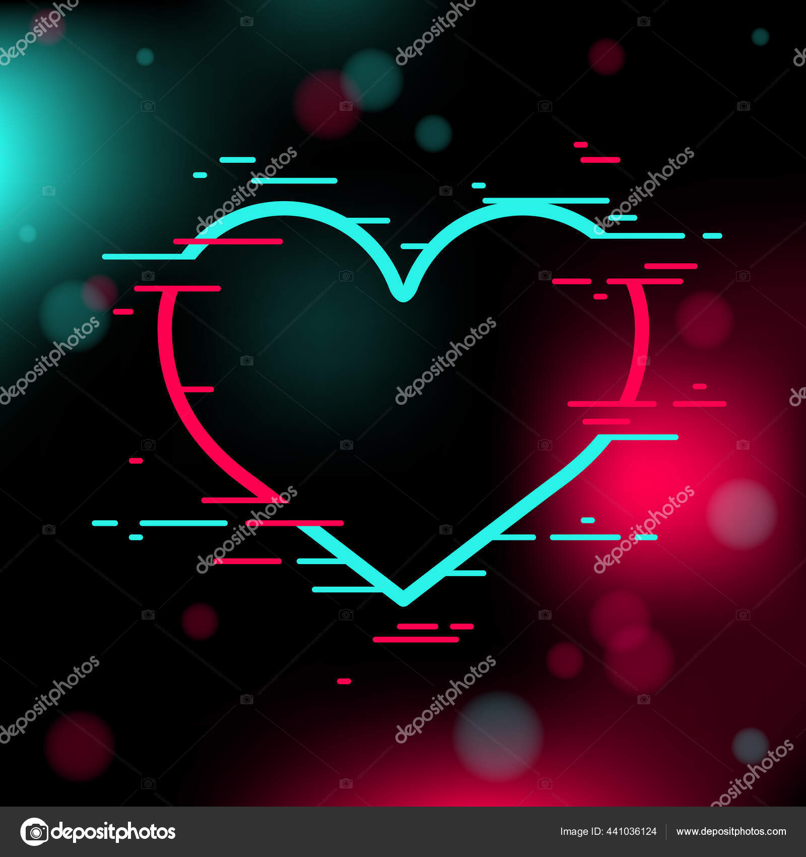 Happy Valentine\'s Day Background Black Background Contrast Color ...